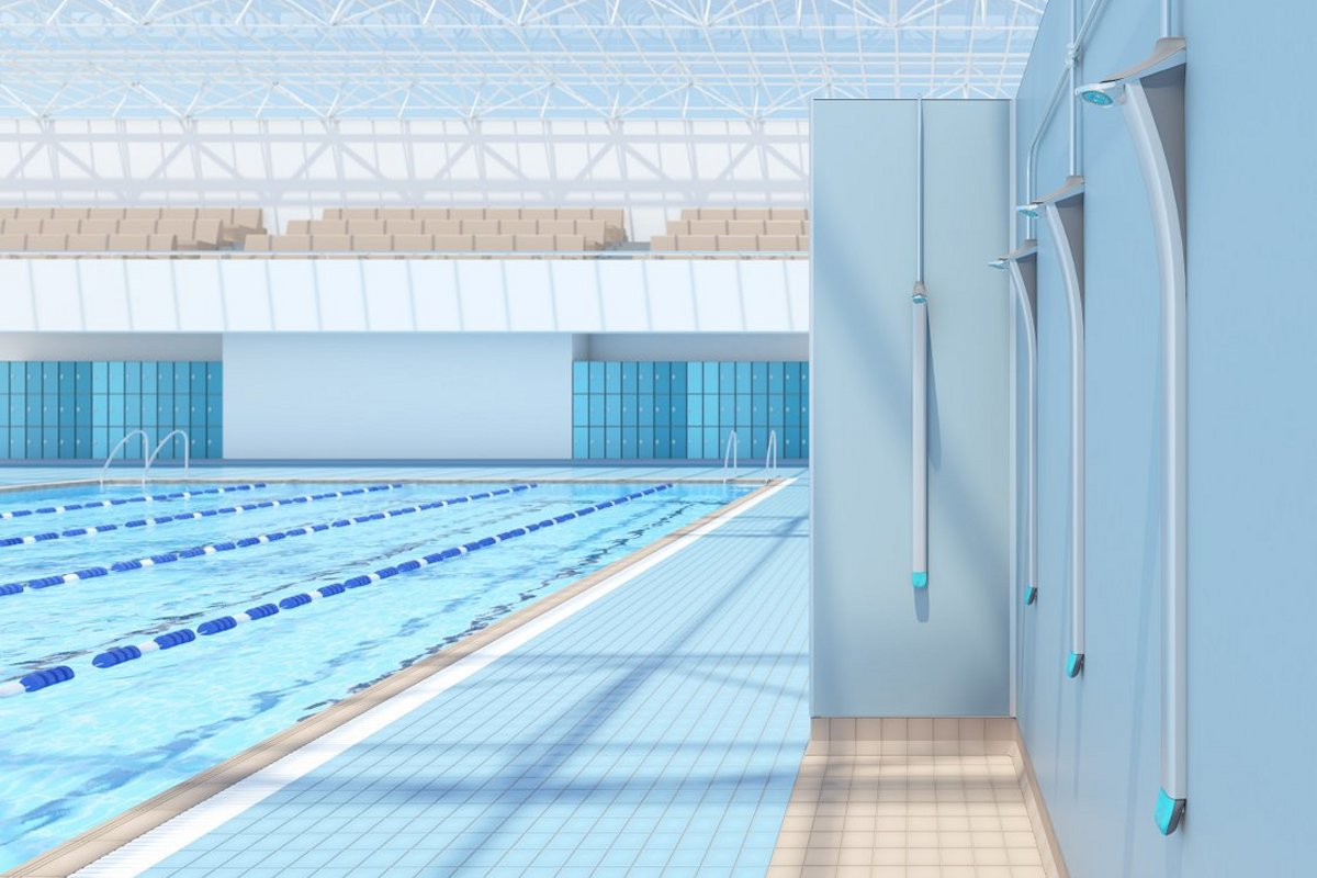 Poolside Duso shower column