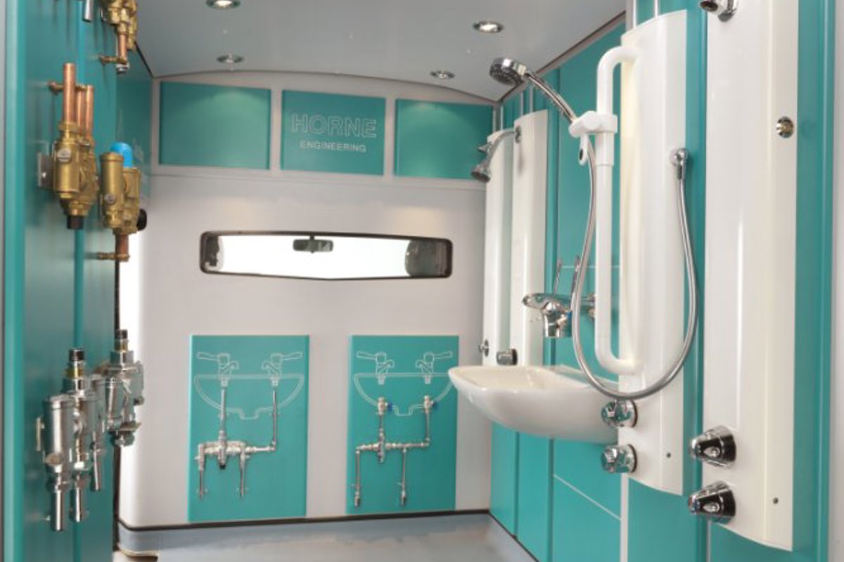 Horne van - Internal view from rear