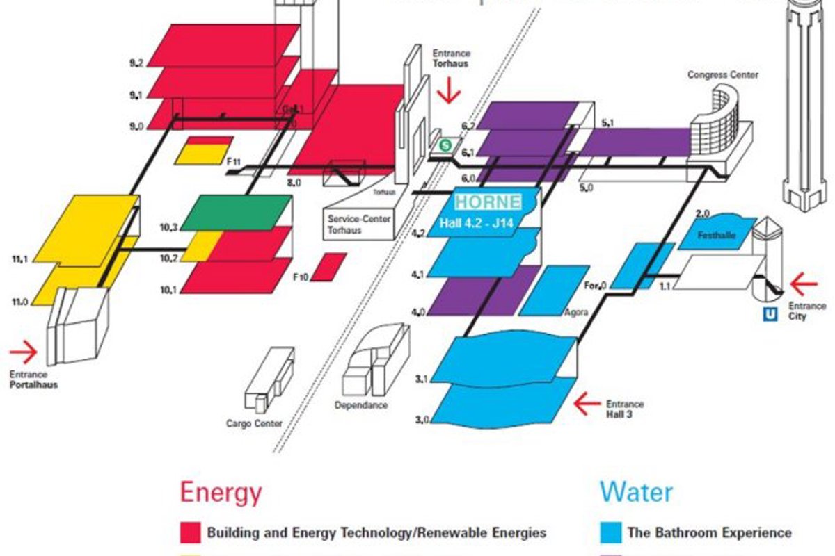 ISH 2015 Floor plan & Horne