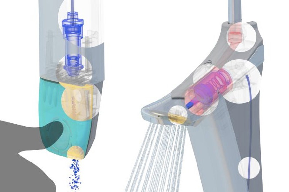 Hydraulic actuation by pressure differential