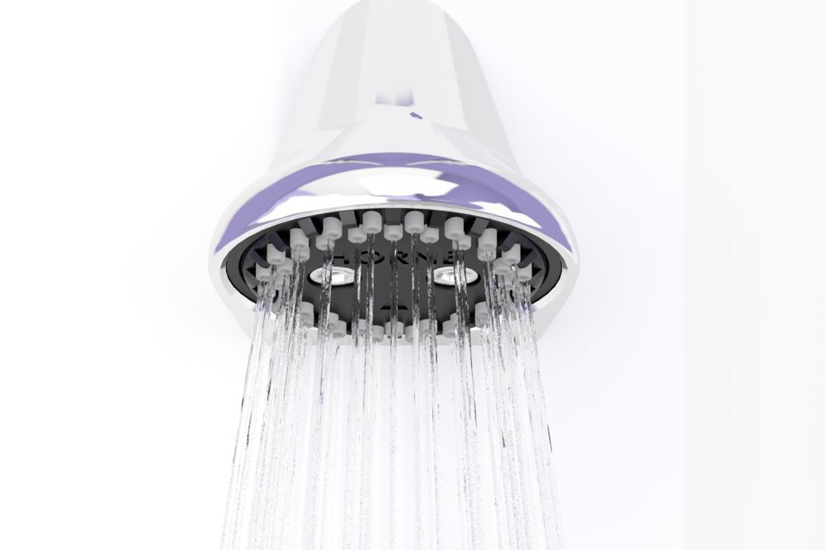 Horne fixed ligature and vandal resistant shower head