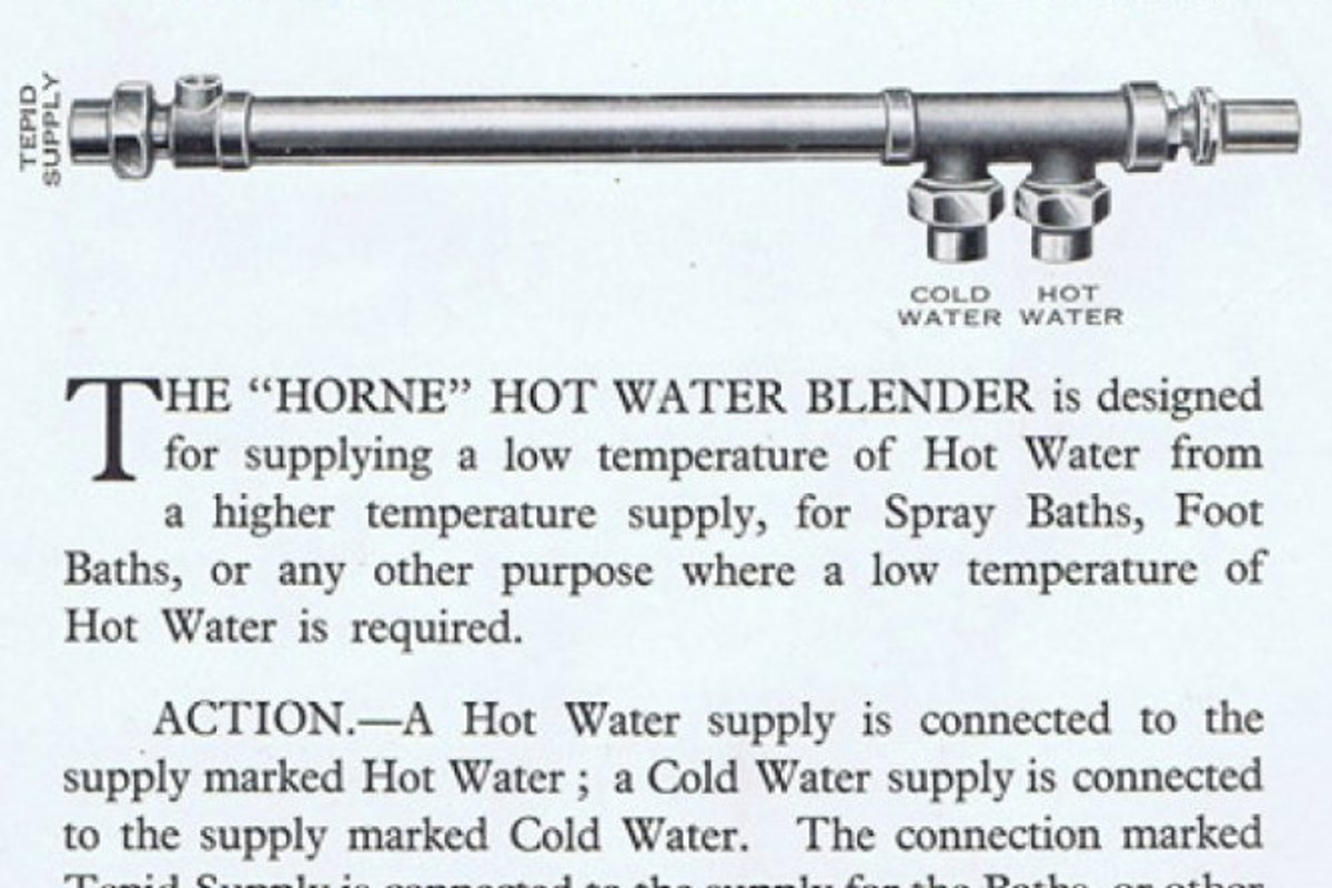Horne Hot water blender circa 1930
