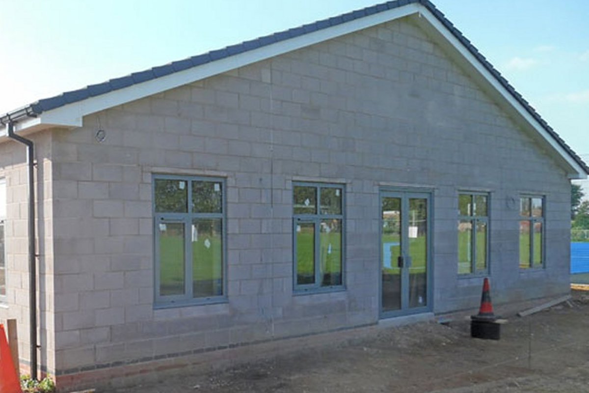 Brigg's new changing block at the Recreation Grounds