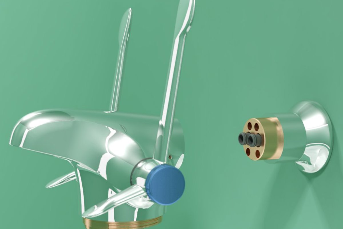 The Optitherm can be demounted from its spigot and substituted for a new one when maintenance is due
