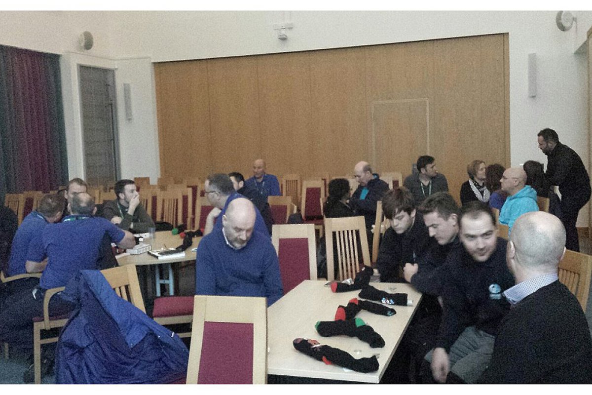 Christmas themed goody stockings for CPD