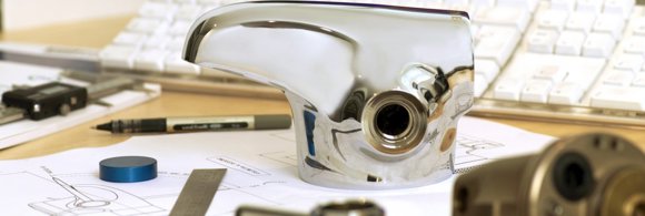 Horne Optitherm thermostatic tap in design process.