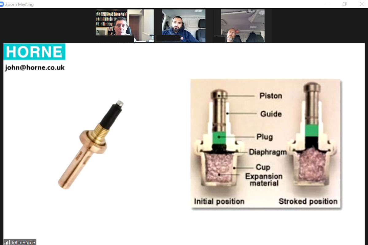 Zoom-in Maintenance Training; thermostatic element expansion & contraction