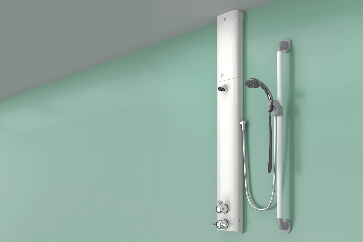Dual Mode Inclusive Design Accessible shower package - broad compliance